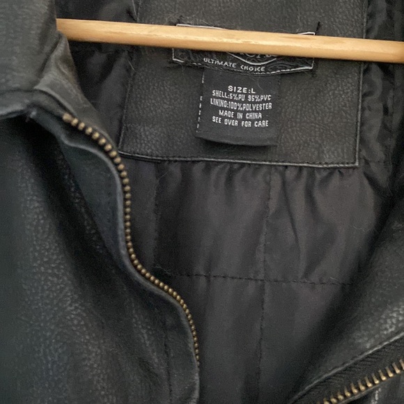 Faux leather jacket size L - Picture 3 of 7